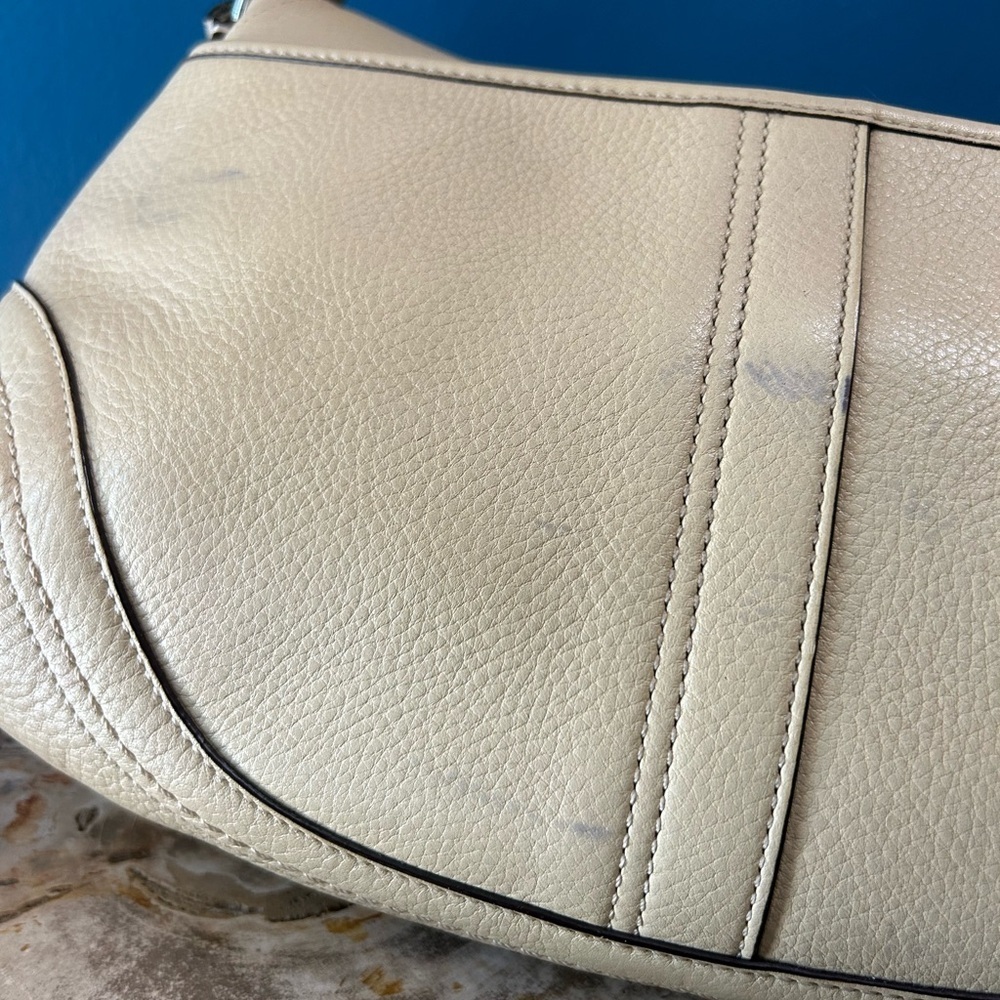 Coach Soho Flap Medium Shoulder Bag Taupe Leather F10910 EUC - Picture 17 of 17